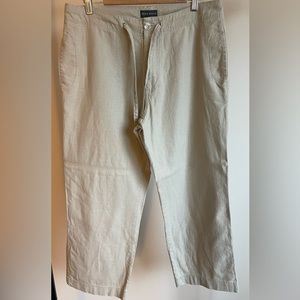 Pure Stuff LINEN Wide Leg Capris S